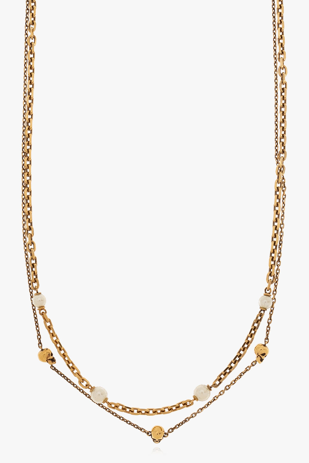Gold Brass necklace Alexander McQueen - Vitkac AS